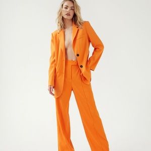 Nasty Gal Tailored Oversized Double Breasted Blazer